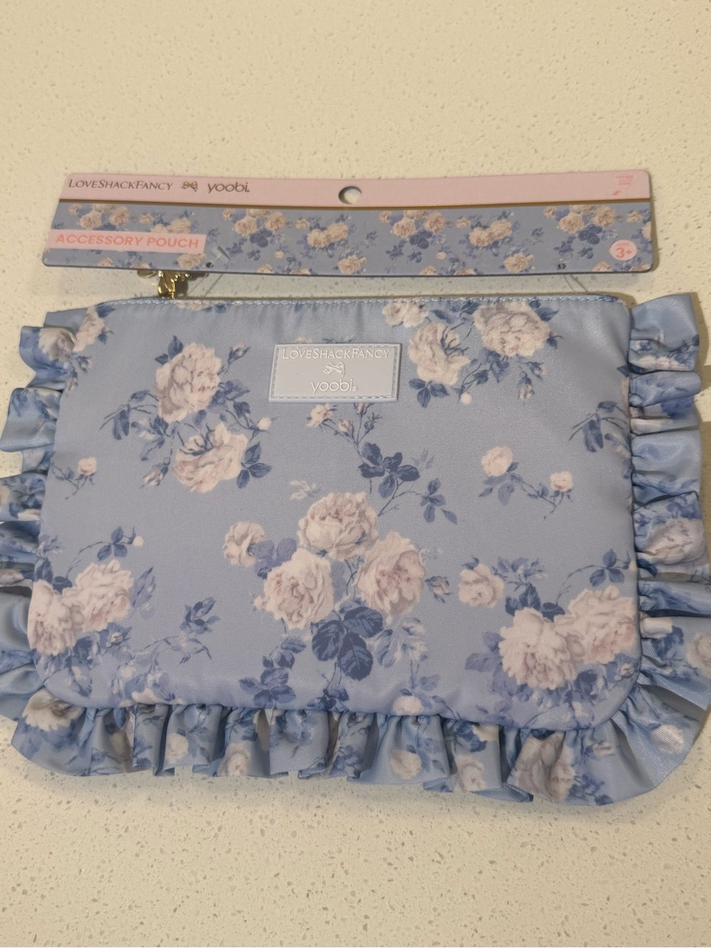 LoveShackFancy │ Yoobi Everblooming Rosettes Ruffle Accessory Pouch